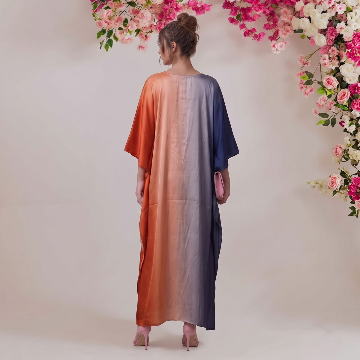 Anaya Kaftan – back view of the flowing kaftan silhouette