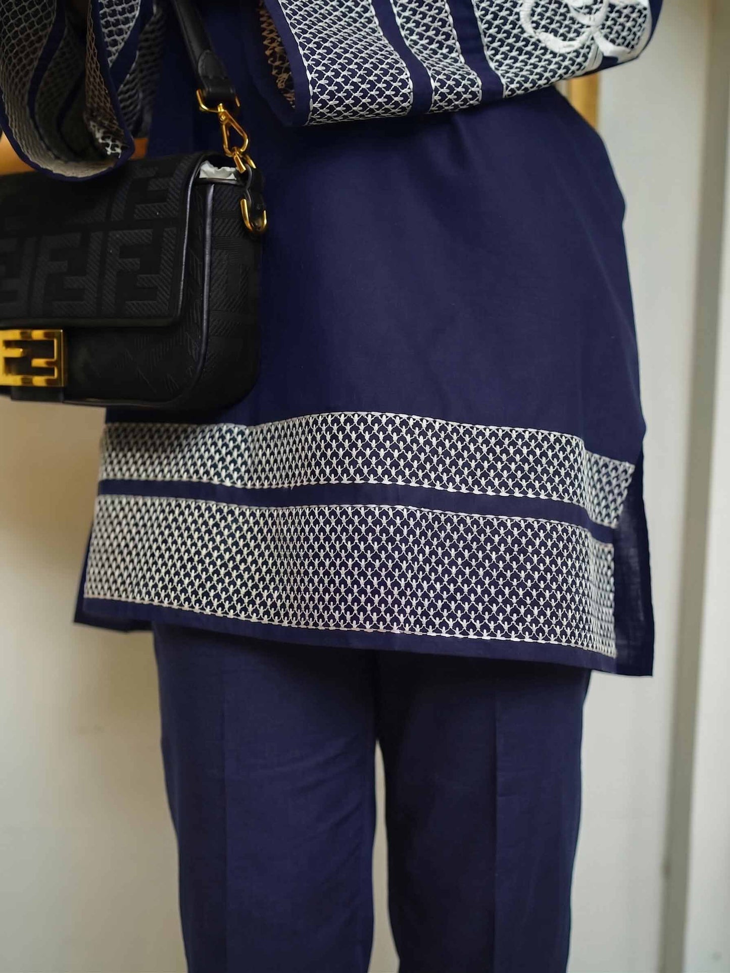 German Cotton Silk Co-ord Set