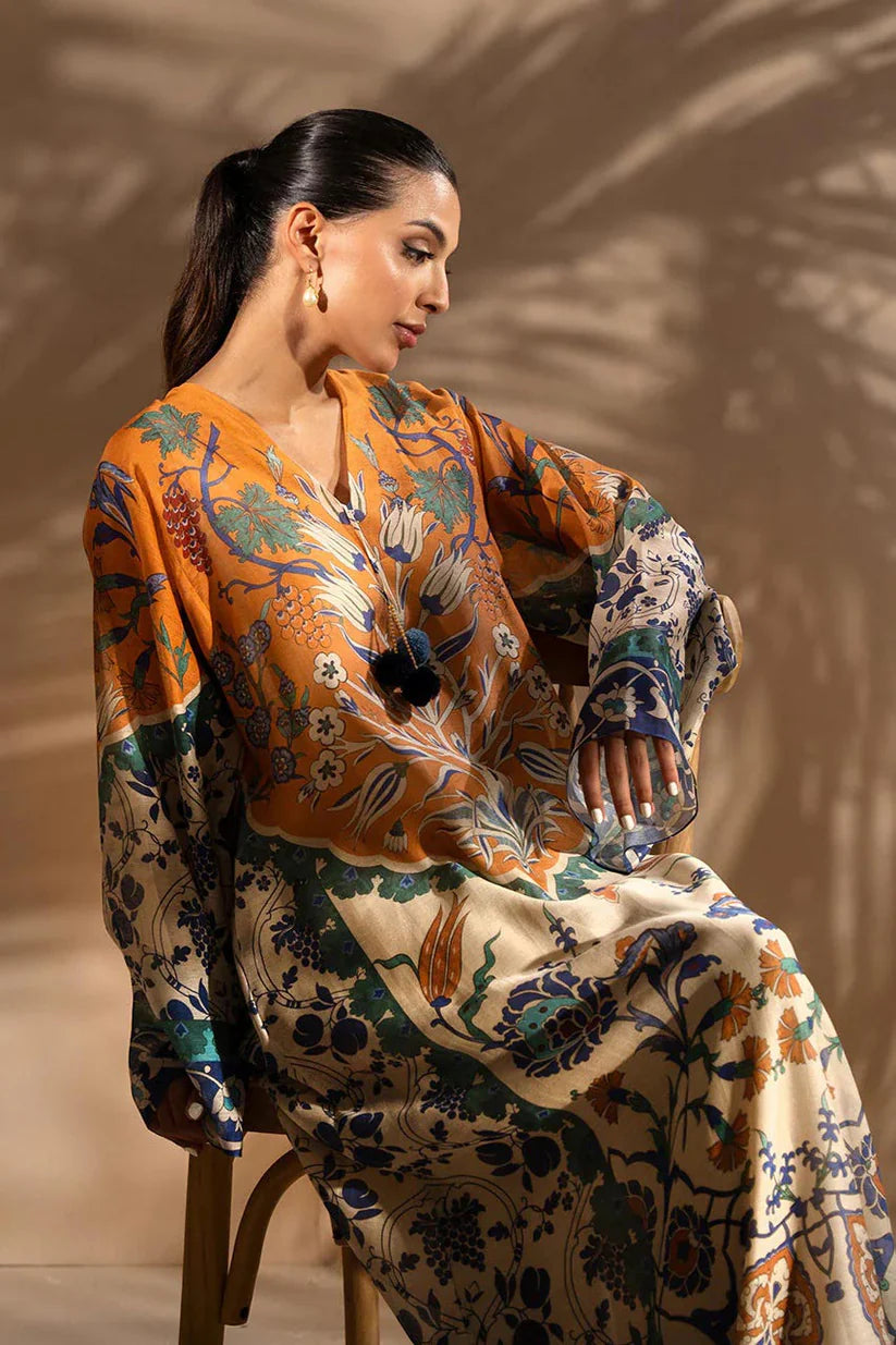 Layla Cotton Viscose Kaftan Coord Set