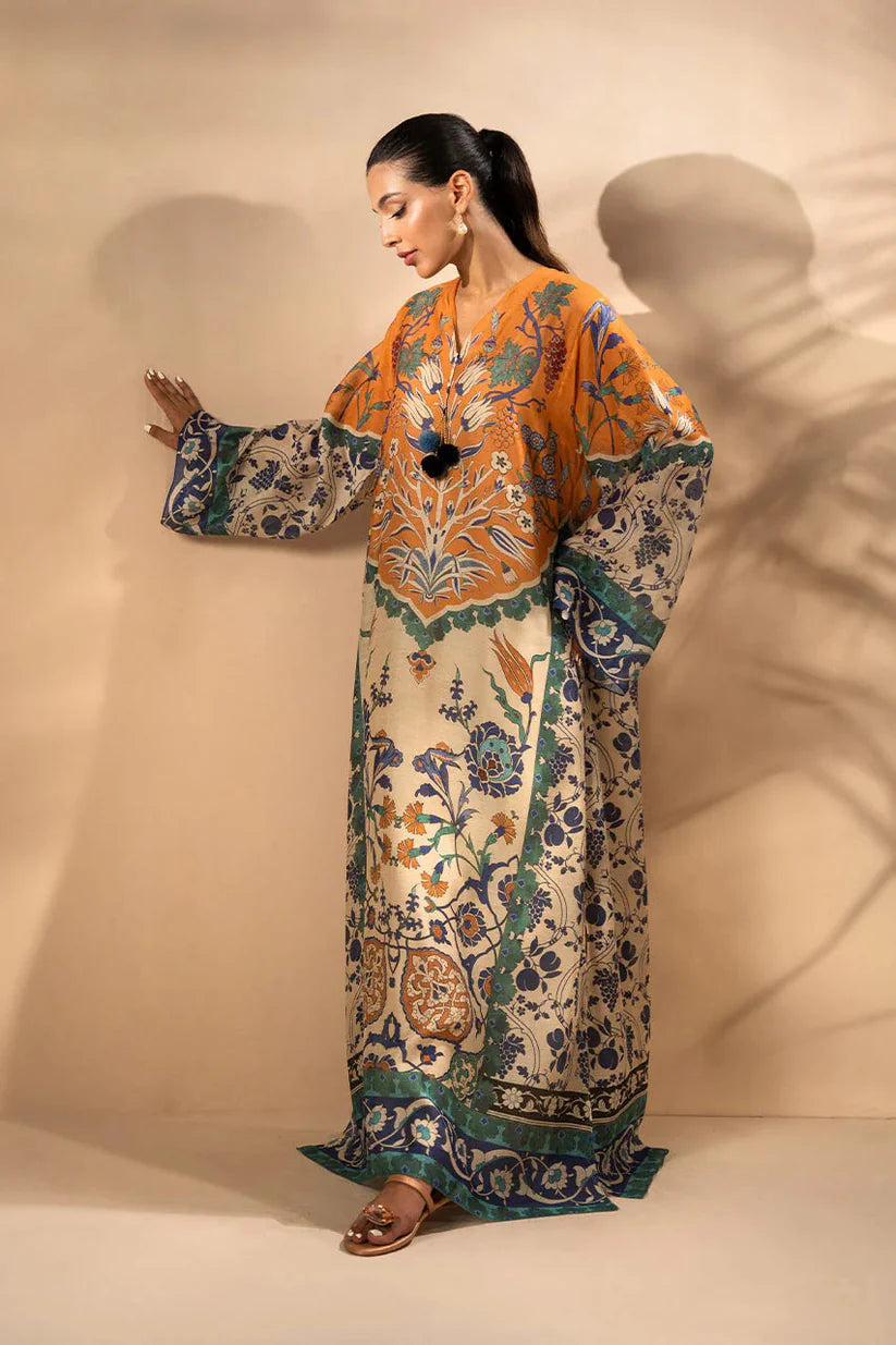 Layla Cotton Viscose Kaftan Coord Set