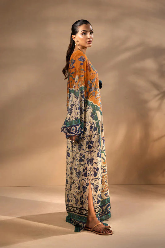 Layla Cotton Viscose Kaftan Coord Set