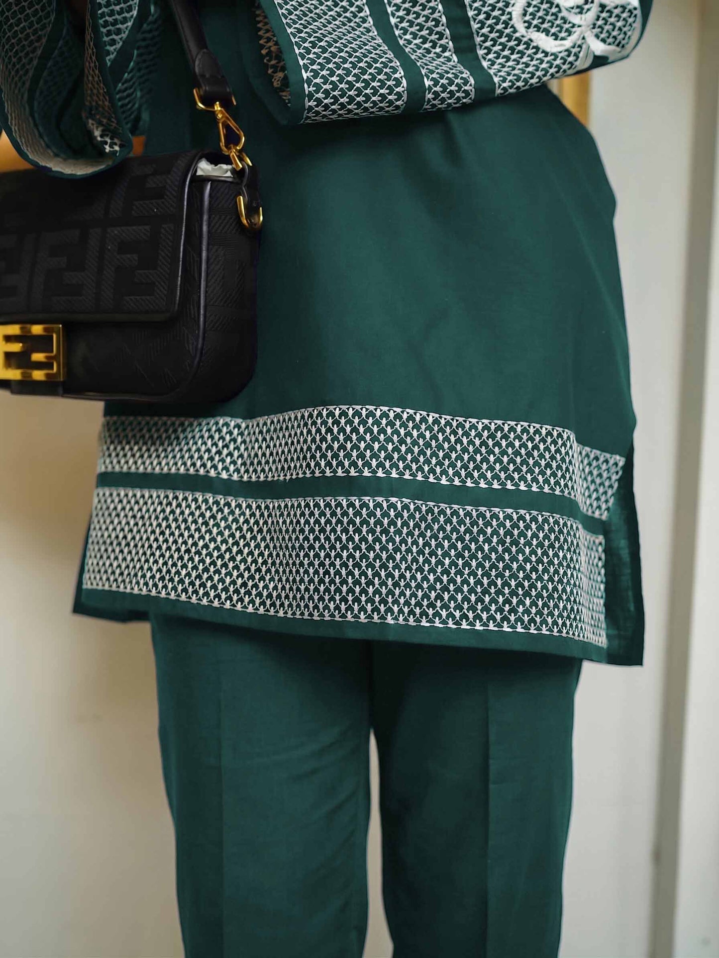 German Cotton Silk Co-ord Set