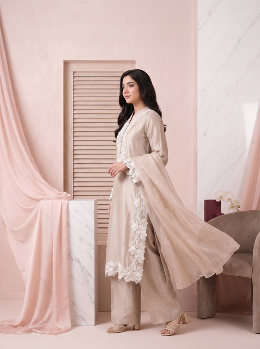 Farnas Heavy Natural Silk Coord Set